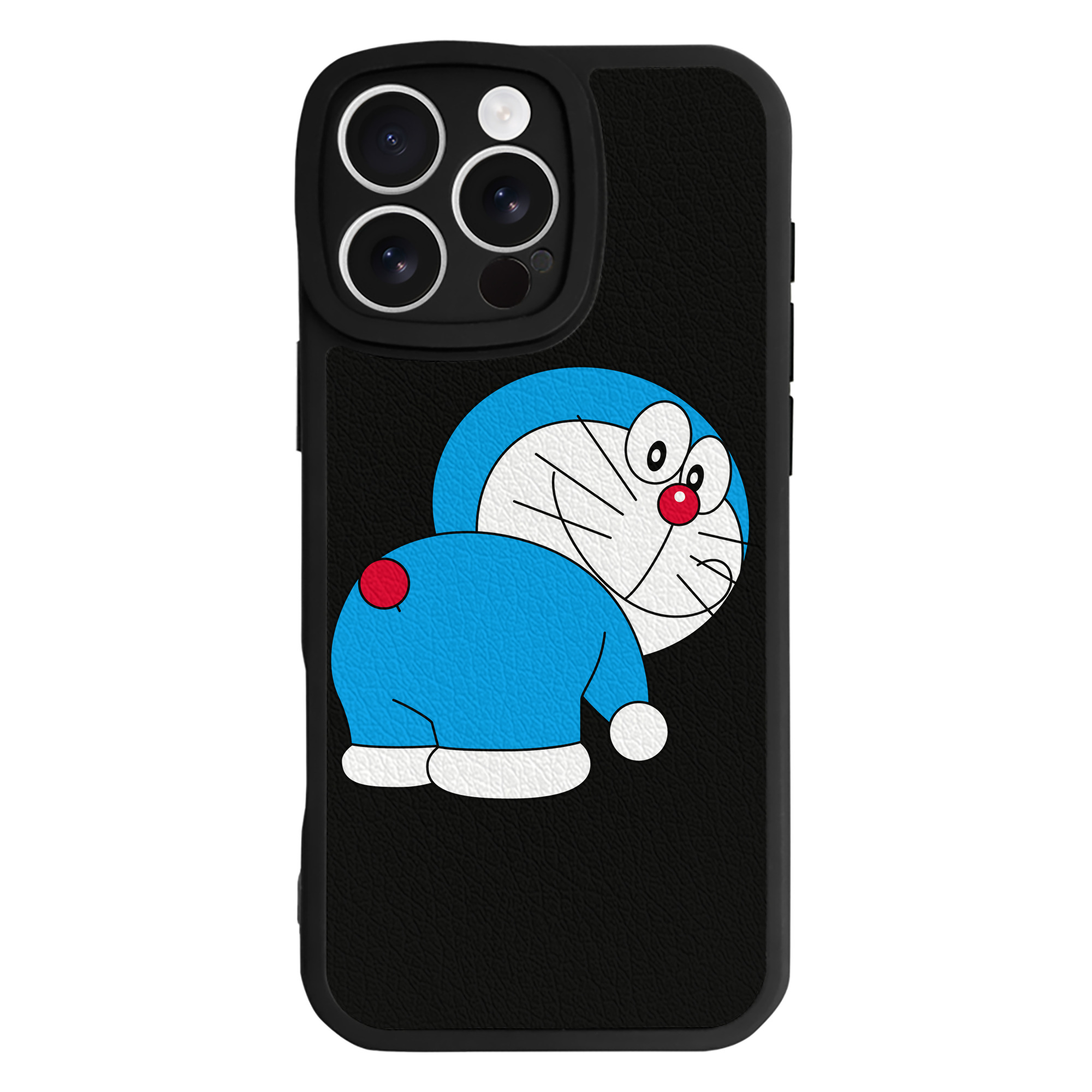 （画像用） ドラえもん Doraemon 【iPhone 16シリーズ対応】シリコンスマホケース（レザー調） 材質：シリコン